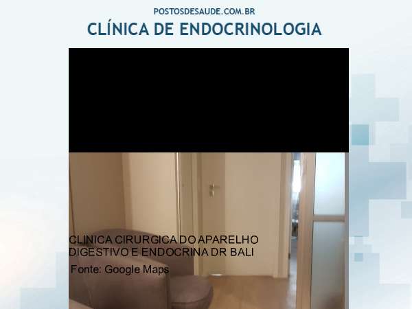 Imagem personalizada com base no google maps da clínica CLINICA CIRURGICA APARELHO DIGESTIVO E ENDOCRINO DR BALIEIRO