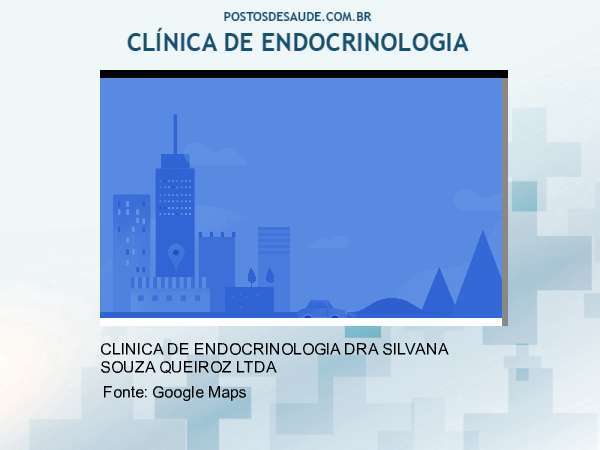 Imagem personalizada com base no google maps da clínica CLINICA DE ENDOCRINO SILVANA SOUZA QUEIROZ