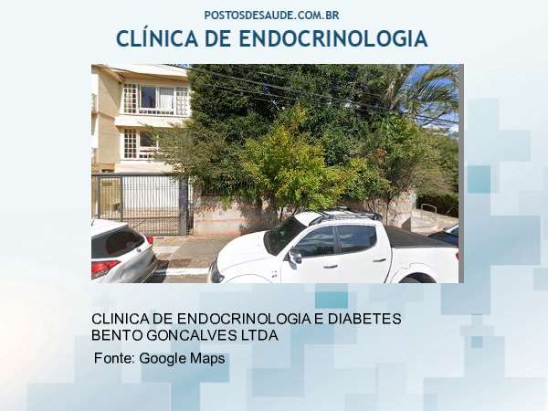 Imagem personalizada com base no google maps da clínica CLINICA DE ENDOCRINOLOGIA