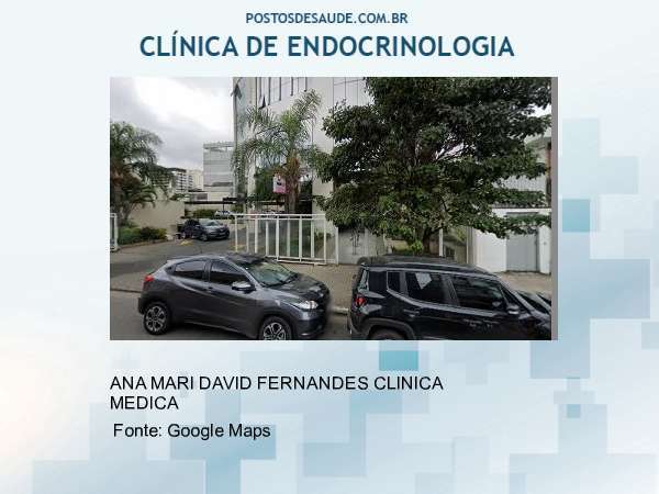 Imagem personalizada com base no google maps da clínica ANA MARI ENDOCRINOLOGIA E METABOLOGIA