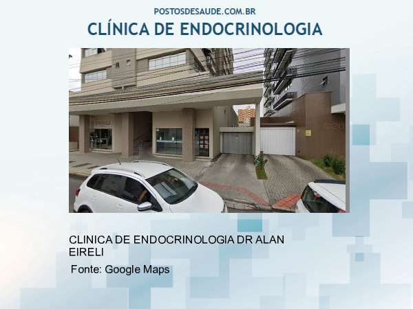 Imagem personalizada com base no google maps da clínica CLINICA DE ENDOCRINOLOGIA DR ALAN EIRELI