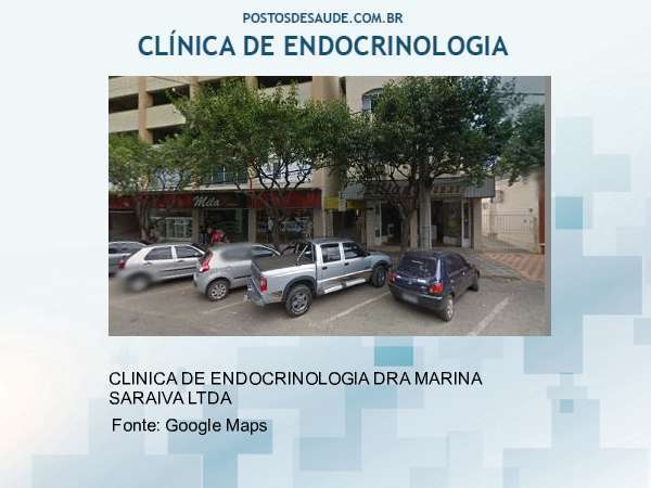 Imagem personalizada com base no google maps da clínica CLINICA DE ENDOCRINOLOGIA DRA MARINA SARAIVA