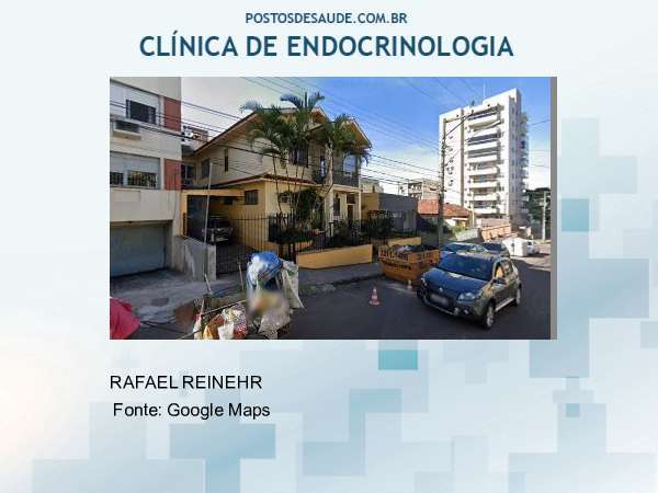 Imagem personalizada com base no google maps da clínica CLINICA DE ENDOCRINOLOGIA E METABOLOGIA RAFAEL REINEHR