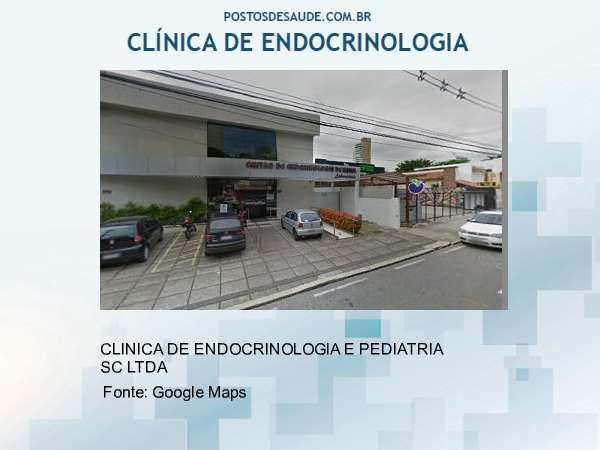 Imagem personalizada com base no google maps da clínica CLINICA DE ENDOCRINOLOGIA E PEDIATRIA