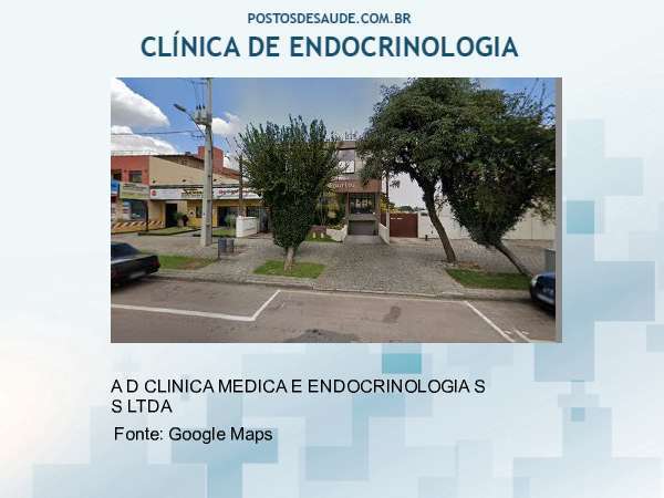 Imagem personalizada com base no google maps da clínica A D CLINICA MEDICA E ENDOCRINOLOGIA