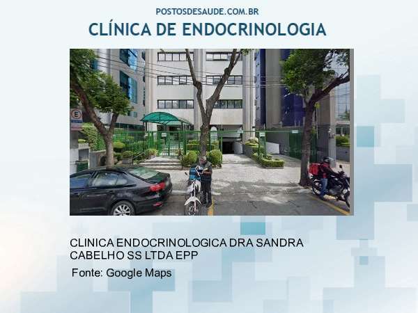 Imagem personalizada com base no google maps da clínica CLINICA ENDOCRINOLOGICA SANDRA CABELHO