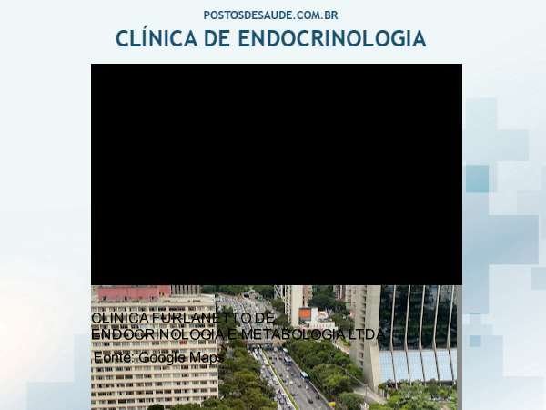 Imagem personalizada com base no google maps da clínica CLINICA FURLANETTO DE ENDOCRINOLOGIA E METABOLOGIA