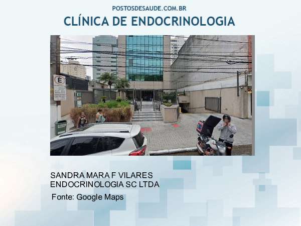 Imagem personalizada com base no google maps da clínica CLINICA MEDICA SANDRA VILARES