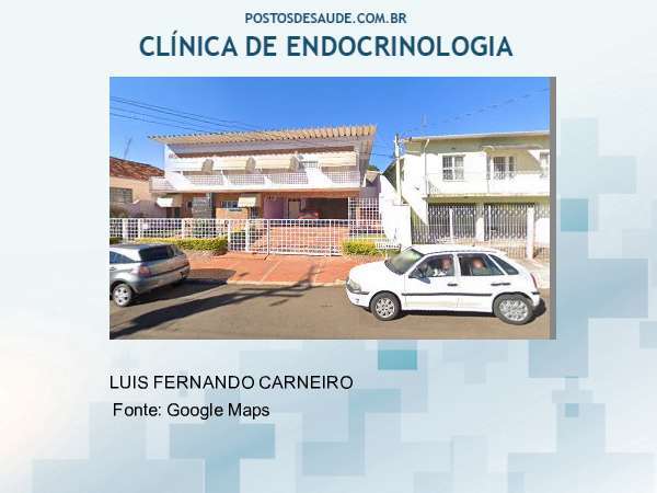 Imagem personalizada com base no google maps da clínica CLINICA PEDIATRICA E ENDOCRINOLOGICA INFANTIL CARNEIRO BOTUC