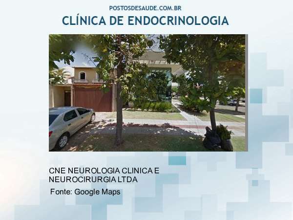 Imagem personalizada com base no google maps da clínica CNE CLINICA NEUROCIRURGIA E ENDOCRINOLOGIA