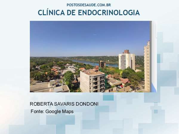 Imagem personalizada com base no google maps da clínica CONS DRA ROBERTA S DONDONI ENDOCRINOPEDIATRA