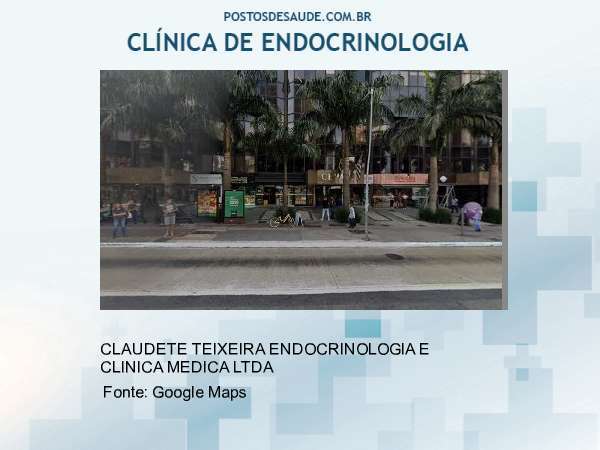 Imagem personalizada com base no google maps da clínica CONS MEDICO CLAUDETE TEIXEIRA