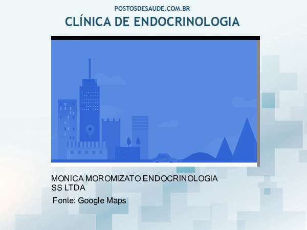 Imagem personalizada com base no google maps da clínica CONS MEDICO MONICA MOROMIZATO ENDOCRINOLOGIA