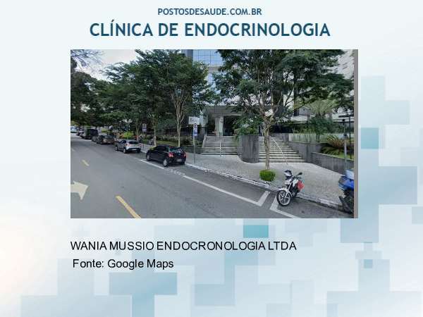 Imagem personalizada com base no google maps da clínica CONS MEDICO WANIA MUSSIO ENDOCRINOLOGIA