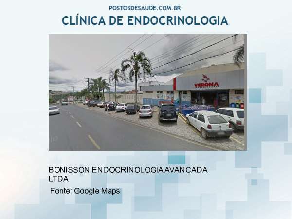 Imagem personalizada com base no google maps da clínica BONISSON ENDOCRINOLOGIA