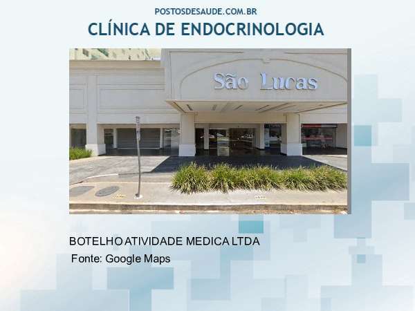 Imagem personalizada com base no google maps da clínica BOTELHO ENDOCRINOLOGIA