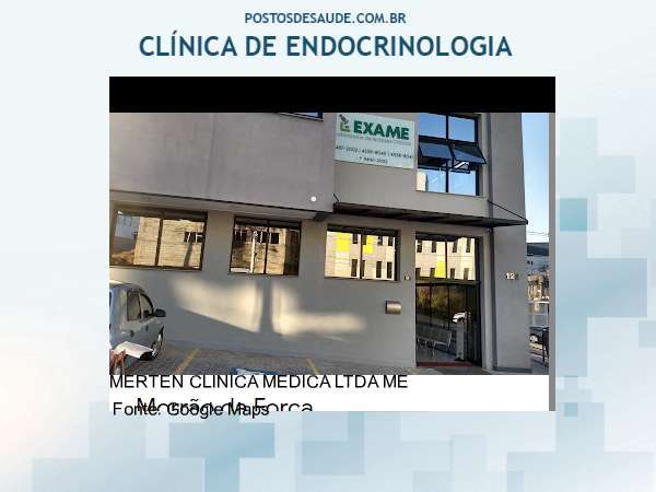 Imagem personalizada com base no google maps da clínica DRA ANA MERTEN ENDOCRINOLOGIA