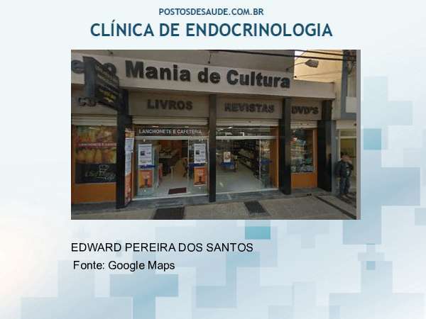 Imagem personalizada com base no google maps da clínica EDWARD PEREIRA DOS SANTOS CONS ENDOCRINO FRANCA SP