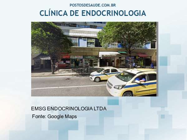 Imagem personalizada com base no google maps da clínica EMSG ENDOCRINOLOGIA