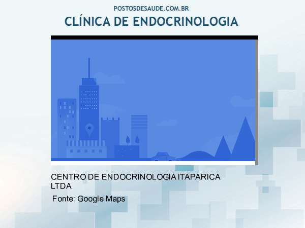 Imagem personalizada com base no google maps da clínica ENDOCLINICA