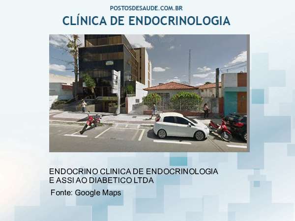 Imagem personalizada com base no google maps da clínica ENDOCRINO