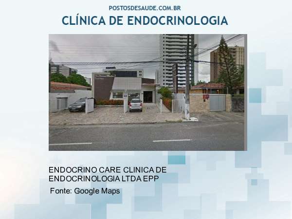 Imagem personalizada com base no google maps da clínica ENDOCRINO CARE