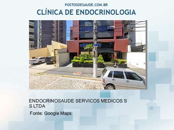 Imagem personalizada com base no google maps da clínica ENDOCRINOSAUDE SERVICOS MEDICOS S S LTDA