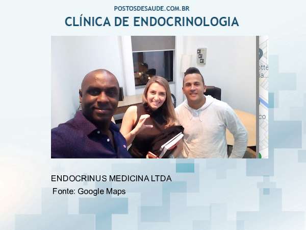 Imagem personalizada com base no google maps da clínica ENDOCRINUS MEDICINA