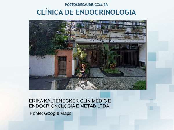 Imagem personalizada com base no google maps da clínica ERIKA KALTENECKER CLIN MEDIC E ENDOCRIONOLOGIA E METAB