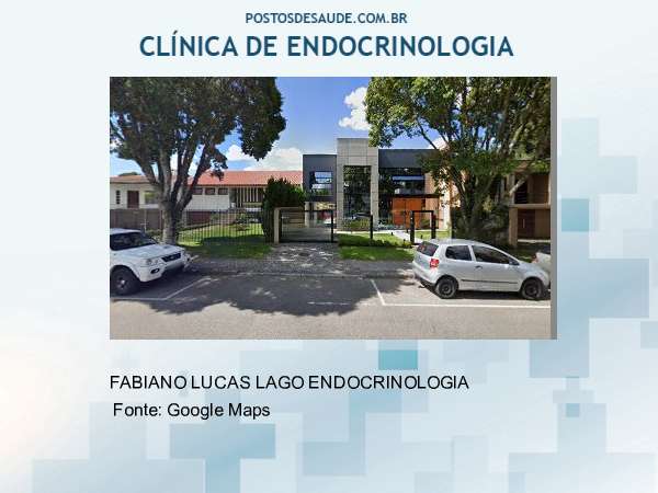 Imagem personalizada com base no google maps da clínica FABIANO LUCAS LAGO ENDOCRINOLOGIA