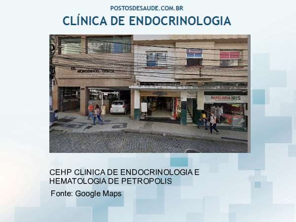 Imagem personalizada com base no google maps da clínica CEHP CLINICA DE ENDOCRINOLOGIA E HEMATOLOGIA DE PETROPOLIS