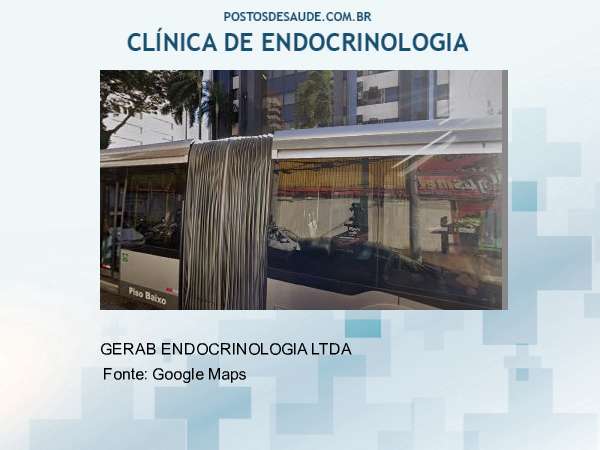 Imagem personalizada com base no google maps da clínica GERAB ENDOCRINOLOGIA
