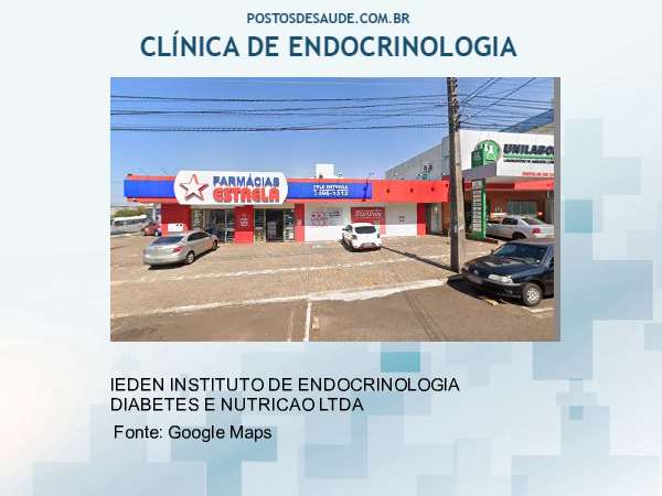 Imagem personalizada com base no google maps da clínica IEDEN