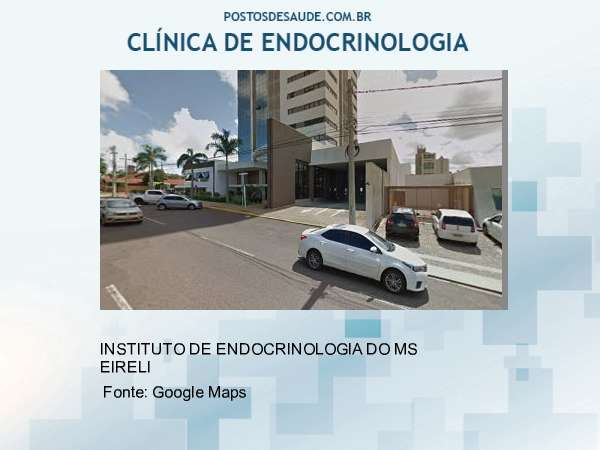 Imagem personalizada com base no google maps da clínica INSTITUTO DE ENDOCRINOLOGIA DO MS