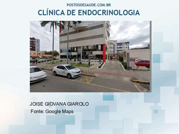 Imagem personalizada com base no google maps da clínica JG ENDOCRINOLOGIA