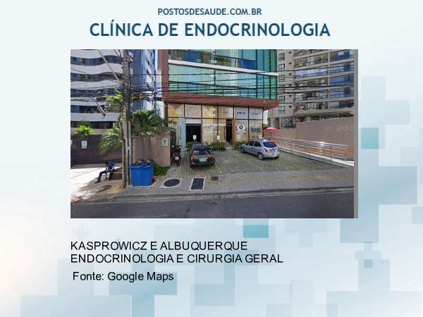 Imagem personalizada com base no google maps da clínica KASPROWICZ E ALBUQUERQUE ENDOCRINOLOGIA E CIRURGIA GERAL