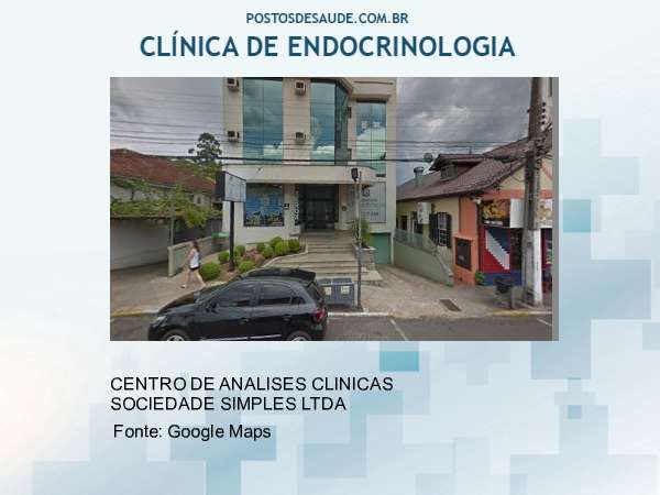 Imagem personalizada com base no google maps da clínica LABORATORIO ENDOCRIMETA