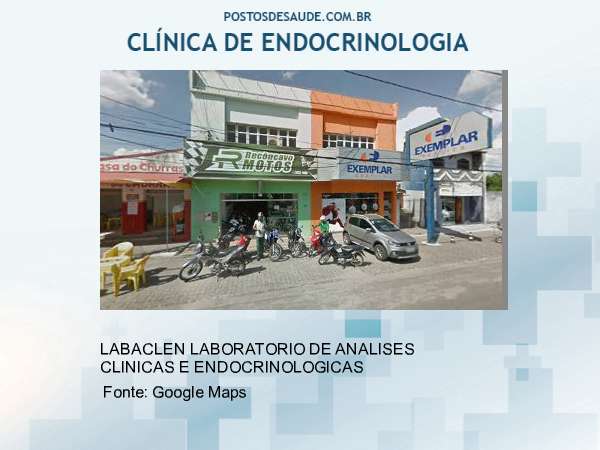 Imagem personalizada com base no google maps da clínica LABORATORIO SABIN