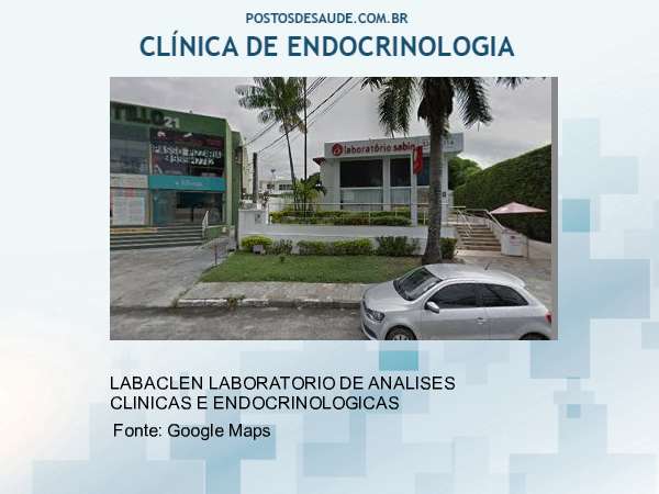 Imagem personalizada com base no google maps da clínica LABORATORIO SABIN