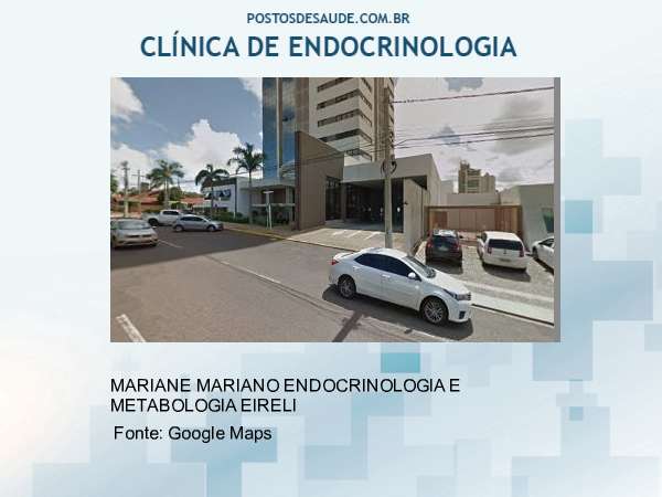 Imagem personalizada com base no google maps da clínica MARIANE MARIANO ENDOCRINOLOGIA E METABOLOGIA