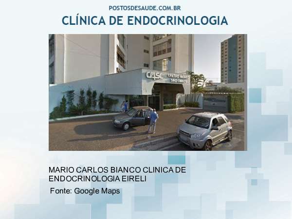 Imagem personalizada com base no google maps da clínica MARIO CARLOS BIANCO CLINICA DE ENDOCRINOLOGIA