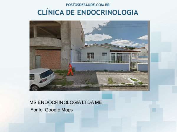 Imagem personalizada com base no google maps da clínica MS ENDOCRINOLOGIA