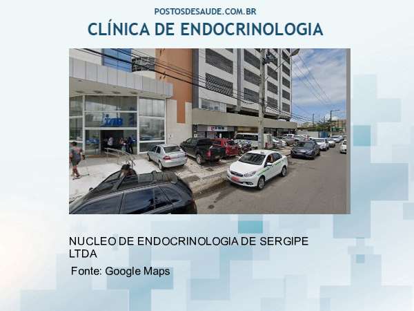 Imagem personalizada com base no google maps da clínica NUCLEO DE ENDOCRINOLOGIA DE SERGIPE S C LTDA