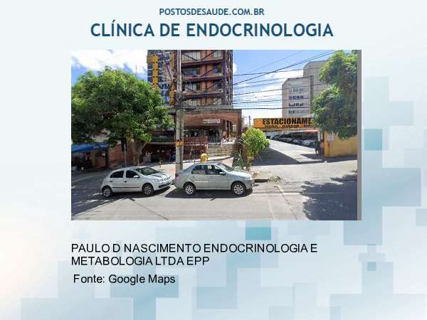 Imagem personalizada com base no google maps da clínica PAULO D NASCIMENTO ENDOCRINOLOGIA E METABOLOGIA LTDA