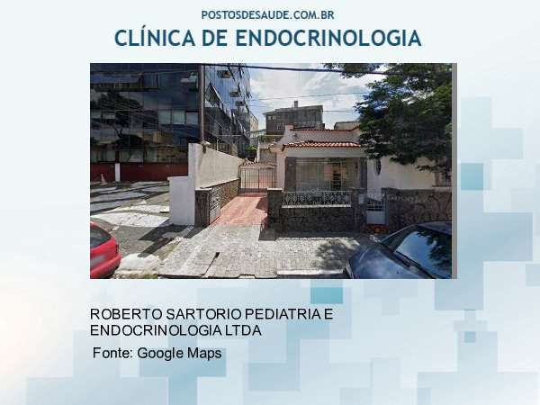 Imagem personalizada com base no google maps da clínica ROBERTO SARTORIO PEDIATRIA E ENDOCRINOLOGIA