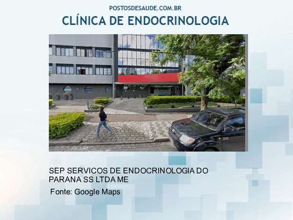 Imagem personalizada com base no google maps da clínica SEP SERVICOS DE ENDOCRINOLOGIA DO PARANA