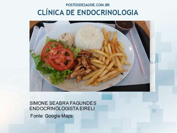 Imagem personalizada com base no google maps da clínica SIMONE SEABRA FAGUNDES ENDOCRINOLOGISTA