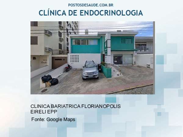 Imagem personalizada com base no google maps da clínica CLINICA BARIATRICA FLORIANOPOLIS