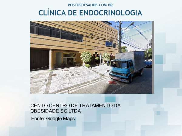 Imagem personalizada com base no google maps da clínica CENTO