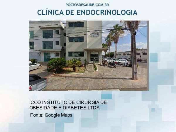 Imagem personalizada com base no google maps da clínica ICOD INSTITUTO DE CIRURGIA DE OBESIDADE E DIABETES ARAGUAI